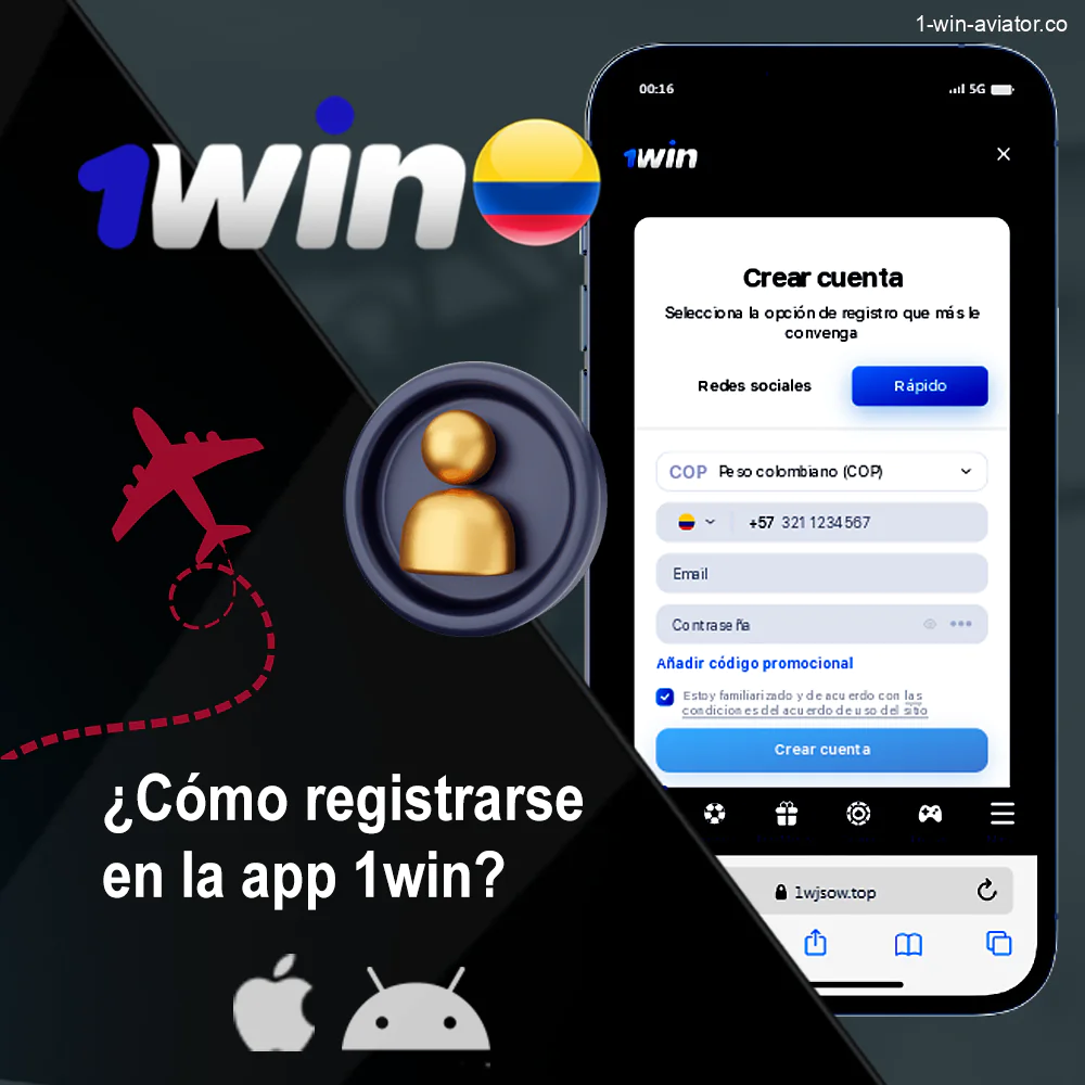 Cómo crear una cuenta en la aplicación 1Win
